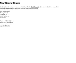 newsound.ch: New Sound Studio
The New Sound Studio is a high-end recording studio for professional music production