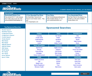 roundballmadness.com: Sports Connection - INSIDERinfo people connection  search engine. Sports connection related search results are just a cl
Find sports related products, services and advice from thousands of sources with INSIDERinfo sports connection search engine.