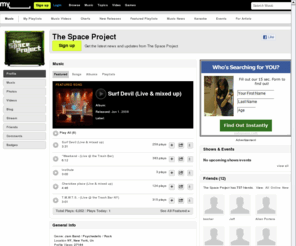 thespaceproject.net: The Space Project | Free Music, Tour Dates, Photos, Videos
The Space Project's official profile including the latest music, albums, songs, music videos and more updates.