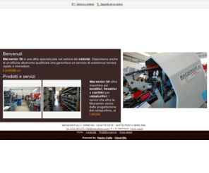 usedshoemachinery.com: Macsenior Srl Calzature - Sant'Elpidio A Mare - Visual Site
Macsenior Srl è una ditta specializzata nel settore dei calzolai; disponiamo anche di un'officina altamente qualificata che garantisce un servizio di assistenza tecnica rapido e immediato.