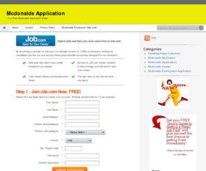 mcdonaldsapplication.org: Mcdonalds Application
