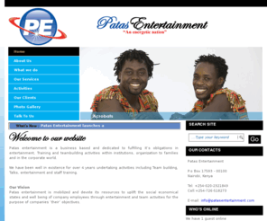 patasentertainment.com: Patas Entertainment
Patas Entertainment! - "an energetic nation"