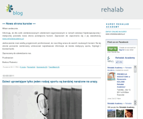 rehalab.pl: rehalab
physical therapy and a little bit more...  