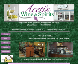 acetiswineandspirits.com: Aceti's Wine and Spirits
Aceti's Wine and Spirits,  Grand Island, New York