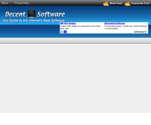 decentsoftware.com: Decent Software
Just another Decent Multimedia Network site