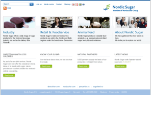 sokeri.info: Sugar Industry - Retail - Animal Feed - Know your sugar - Nordic Sugar
Nordic Sugar offers a wide range of sugar product for the food industry and retail and a line of high-energy animal feed.