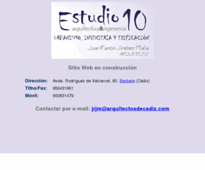 estudio10jm.com: Juan Ramón Jiménez estudio10jm.com
Arquitectura, diseño y edificación en el estudio del arquitecto Juan Ramón Jiménez Malia en Barbate (Cádiz)