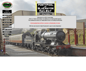 pontypool-and-blaenavon.co.uk: Pontypool and Blaenavon Railway-Home Page
Pontypool and Blaenavon Railway, Pontypool & Blaenavon, Pontypool & Blaenavon Railway, Pontypool, Blaenavon, Steam railways, diesel, steam, railways, heritage railways, heritage