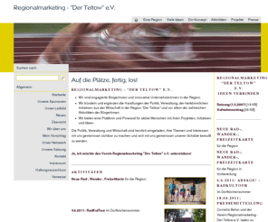 regionalmarketing-derteltow.org: Auf die Plätze, fertig, los!
Plattform für das Regionalmarketing 