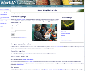 sealifesurvey.org: MarLIN - The Marine Life Information Network
MarLIN - Marine Life Information Network - information to support marine species and habitat conservation, sustainable management, protection and planning