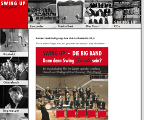 swingup.info: SWING UP - Die Big Band
SWING UP - Die Big Band ist auf dem Weg, ein Aushängeschild für die Jazzszene Berlins, ein swingender Kulturbotschafter der Hauptstadt zu werden.