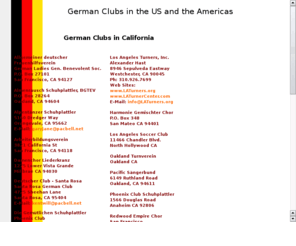 germanclubs.net: German Clubs in the US and the Americas | Deutsche Clubs in Amerika
German Clubs in the US and the Americas lists information and contacts to German Clubs and Clubs with German heritage in the Americas