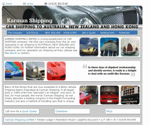 karmanshipping.co.uk: Welcome to Karman Shipping Ltd.
Car shipping to Australia, New Zealand, and the USA