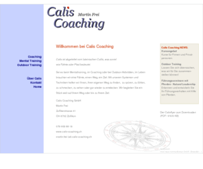 calis-coaching.ch: Calis Coaching - Willkommen!
Website Calis Coaching