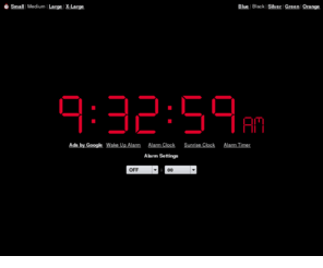 clockam.com: Online Alarm Clock
Online Alarm Clock - Free internet alarm clock displaying your computer time.