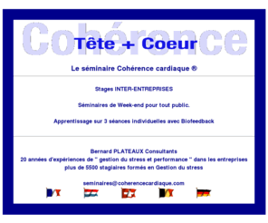 coherencecardiaque.com: Le séminaire Cohérence cardiaque TM, Stages INTER-ENTREPRISES et Séminaires de Week-end pour tout public.
