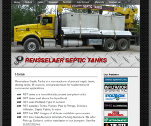 rensselaerseptic.com: Indiana Concrete Septic Tanks, Distribution Box, Dosing Tanks, Grease Traps, Infiltrators and More - Rensselaer Septic
Rensselaer Septic located in Indiana provides concrete septic tanks, distribution box, dosing tanks, grease traps, infiltrator, lift stations, oil water separator, precast septic tanks, septic systems and septic tanks.