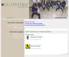 selfdefense-instruction.net: Self Defense Classes, Instructions and Lessons
Self Defense Information on Selfdefense-Instruction.net