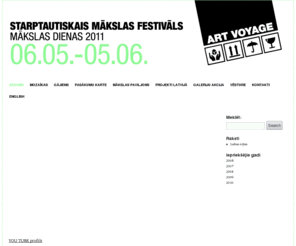 makslasdienas.lv: Mākslas dienas 2010
Mākslas dienas norisināsies daudzās Latvijas pilsētās.