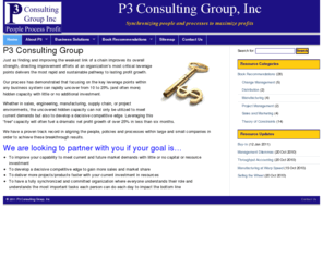 p3cg.com: P3 Consulting Group, Inc
Synchronizing people and processes to maximize profits