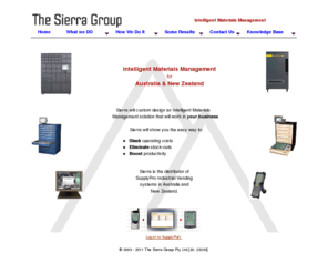 sierra-group.com: The Sierra Group
Sierra automates the supply chain through point-of-use dispensing systems that control inventory, manage information and reduce costs.