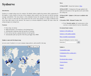 syslserve.com: Syslserve Syslserve is a simple free syslog server for windows. Receives