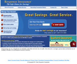 response-insurance.com: Car Insurance and Car Insurance Quotes from Response Insurance
Get a car insurance quote and manage your policy online.