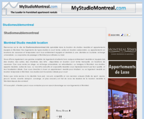 studiomeublemontreal.info: Eh bien Studio Meublé Montréal Location, Studio Meublé Canada
Location bien furnsidhed studio à l'endroit principal de Montréal. Studiomeublemontreal.info offre des studios de luxe à louer dans le Vieux-Port, du centre-ville de Montréal.