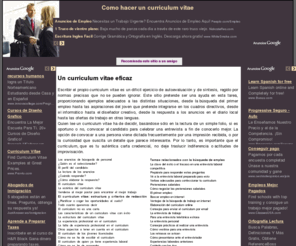 comohaceruncurriculumvitae.com.es: Como hacer un curriculum vitae
algo