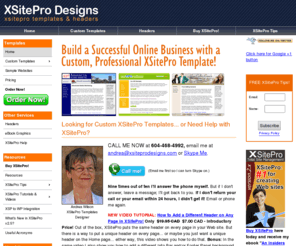 custom-xsitepro-templates.com: XSitePro Templates
XSitePro Templates: custom, professional, easy-to-maintain XSitePro templates. Tips & tricks. XSitePro consulting, training & SEO.