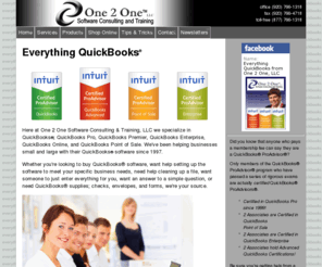 everythingquickbooks.com: One 2 One Software Consulting & Training - your source for everything 
QuickBooks
