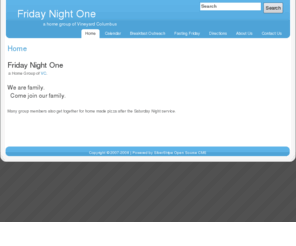 fridaynightone.org: Friday Night One » Your Site Name
A home group associated with Vineyard Columbus.