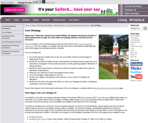 itsyoursalford.info: Core Strategy - Salford City Council
Core Strategy.