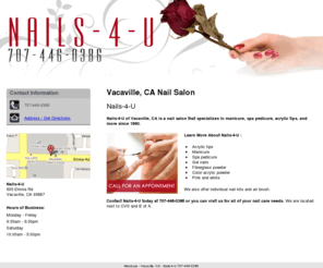 nails4uca.com: Manicure - Vacaville, CA - Nails-4-U 707