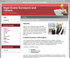 surveyorsbirmingham.com: Surveyors in Birmingham : Nigel Evans Surveyors and Valuers
When you need surveyors in Birmingham, look no further than Nigel Evans Surveyors and Valuers for professional property advice.