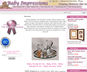 babyimpressions.com: Baby Footprint Kit - Baby Gifts - Baby Handprint Kit - Baby Shower Gifts
Baby Footprint Kit, Baby Gifts, Baby Handprint Kit, Baby Shower Gifts, Unique Baby Gifts, Keepsake Footprint Frame, Handprint Mold, Baby Handprint Crafts, by Baby Impressions.  Personalized Baby Gifts for New Baby.