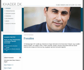 khader.dk: Naser Khader >  Forsiden
