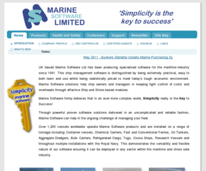 marinesoftware.co.uk: Ship Management Software for Vessels, Fleets and Office
Easy to use Software Solutions, Type Approved Planned Maintenance CMMS GENPMS, Stock Control, Purchasing, Drydock, ISM Document systems Vessel & Office