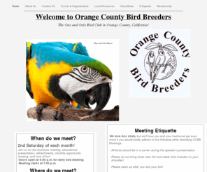 orangecountybirdclub.com: Orange County Bird Breeders - Home
Welcome to the home of Orange County's one and only bird club!OCBB serves the at-home or professional breeder, pet owner, and enthusiast in their bird-related endeavors! 