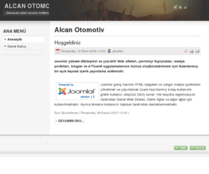 alcanoto.com: Alcan Otomotiv
Joomla - devingen portal motoru ve içerik yönetim sistemi