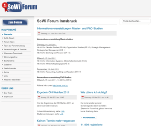 sowi-forum.com: SoWi Forum Innsbruck
SoWi Forum Innsbruck - Die StudentInnen-Community der SoWi Innsbruck