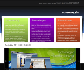 futurepixel.net: Webdesign Agentur - Homepage, CMS, Werbung, Logodesign aus Lüchow-Dannenberg (Wendland)
Webdesign, CMS, Shop, Homepage, Logo und Beratung bietet die Internetagentur aus Lüchow-Dannenberg (Wendland)