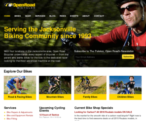 openroadbicycles.com: Open Road Bicycles - A Jacksonville Mountain and Road Bike Shop
Full service Jacksonville bike shop with four locations. View bikes, upcoming cycling events, bike services, and local rides.