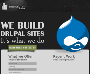 bridgecitystudio.com: We build Drupal sites. It's what we do. | Bridgecity Studio
We build Drupal sites. It is what we do.