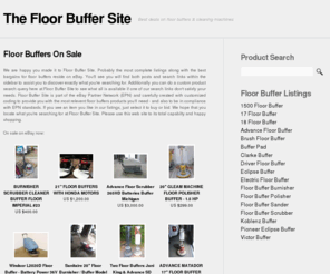 floorbuffersite.com: Floor Buffers | Floor Buffer | On Sale
Best deals on floor buffers & cleaning machines