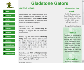 gladstonegators.org: Gladstone Gators
This is the home of the Gladstone Gators Swim Team.