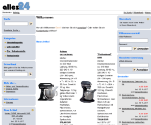 alles24.com: alles24
Einkaufen zu günstigen Preisen bei alles24: Espressomaschinen, Küchenmaschinen, Kaffeemühlen, Standmixer & mehr