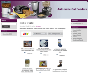 automatic-cat-feeder.com: Automatic Cat Feeders
Questions about automatic cat feeders? We have answers and can help you select the best automatic cat feeder for your needs.