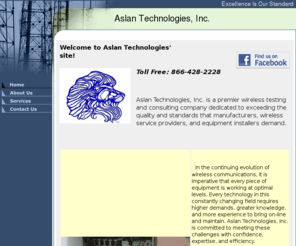 aslancell.com: Aslan Technologies, Inc.
Leading provider of wireless testing and analytical solutions. Aslan's services include Sweep Testing, Ground Resistance Testing, inference locating, antenna system and radio troubleshooting. Est. 1995. 866-428-2228