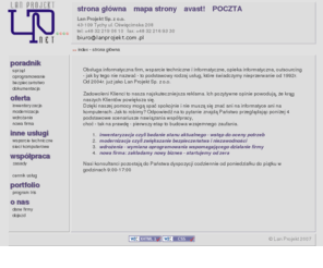 lp.net.pl: Lan Projekt Tychy - obsługa informatyczna, wsparcie i usługi 
informatyczne dla firm outsourcing wdrożenia Microsoft Novell Netware Symfonia

